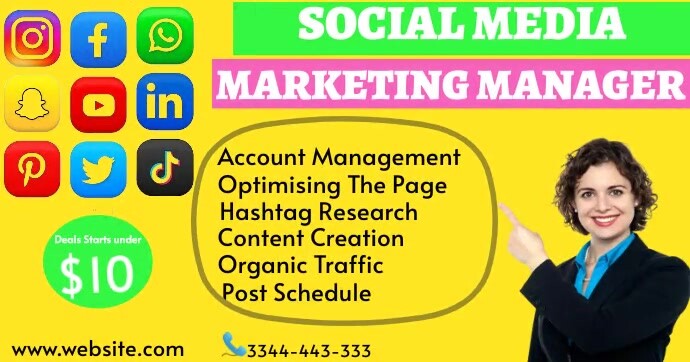 Social Media ,Manager,Marketing,Freelancing template
