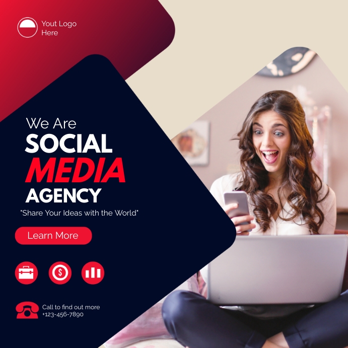 Social Media Agency Flyers Template | PosterMyWall