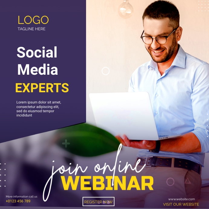 SOCIAL MEDIA EXPERT INSTRAGRAM TEMPLATE | PosterMyWall