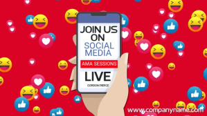 Social Media Facebook Live Video Template Digital Display (16:9)