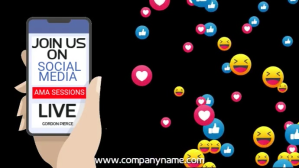 Social Media Facebook Live Video Template Tampilan Digital (16:9)