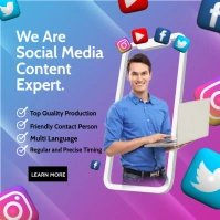 Social Media Manager Instagram 帖子 template