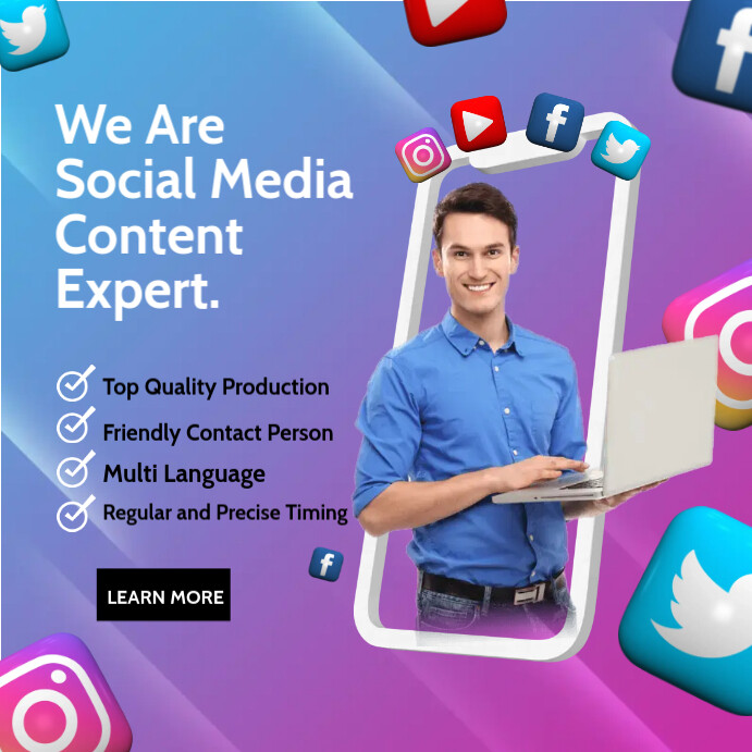 Social Media Manager Template PosterMyWall Social Media Manager Template PosterMyWall