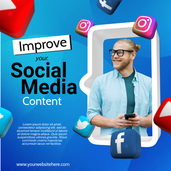 Social Media Manager Instagram-bericht template