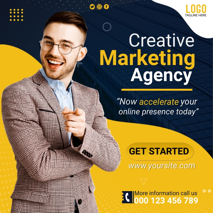 social media marketing ad Template | PosterMyWall