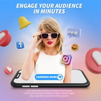 Social Media Marketing Quadrado (1:1) template