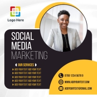 White Social Media Marketing Instagram Post Template