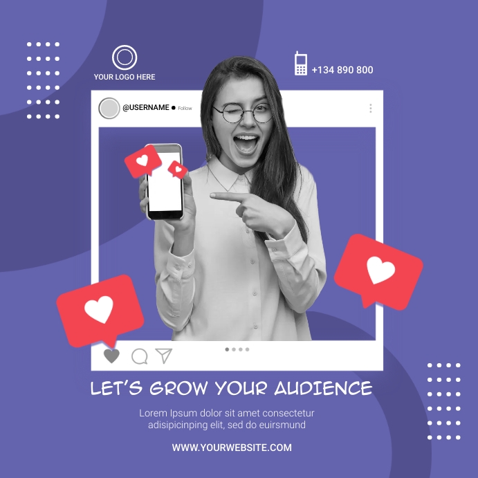 social media marketing Instagram Post template