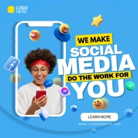 social media marketing Message Instagram template