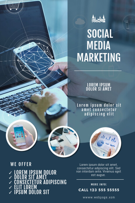 Social Media Marketing Flyer Template Postermywall