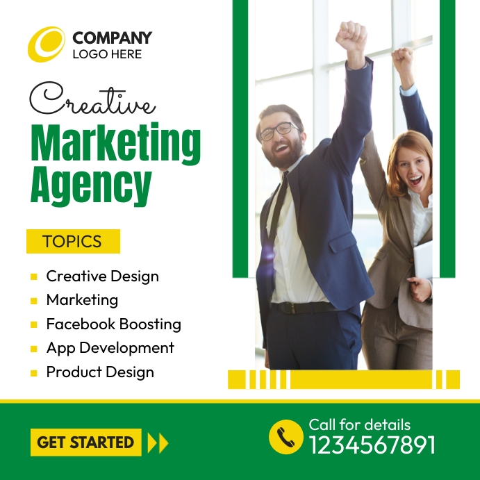 Social Media Marketing Poster ads Template | PosterMyWall