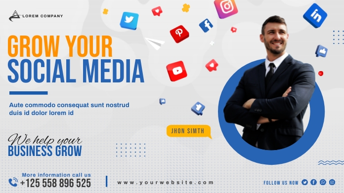 Social Media Marketing Twitter Post Design Template | PosterMyWall