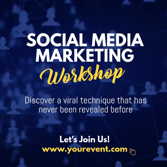 Social Media Marketing Workshop Instagram Wpis na Instagrama template