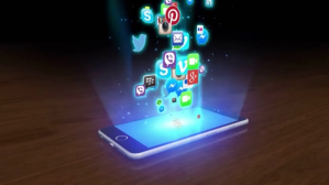 Black Social Media Mobile Apps Vedio Miniatura de YouTube Template