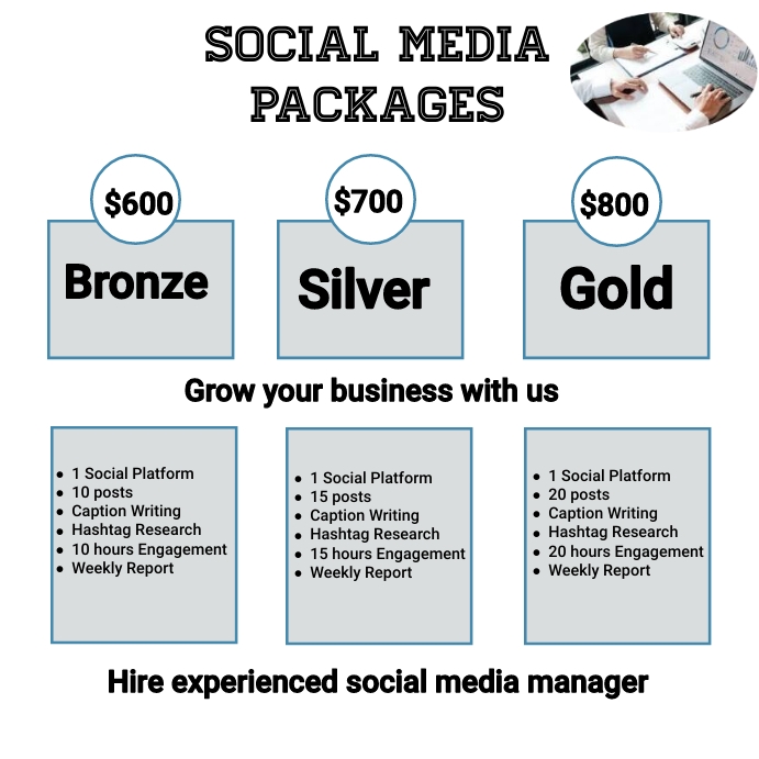 social media packages, social media manager Template PosterMyWall social media packages, social media manager Template PosterMyWall