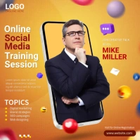 Social Media Trainings Square (1:1) template