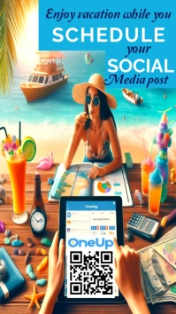 Social Media Travel Vacation Ads Ekran reklamowy (9:16) template