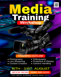 Schwarz Media Training Workshop Instagram Portrait Template