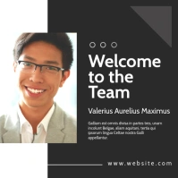 social media welcome to the team instagram po template