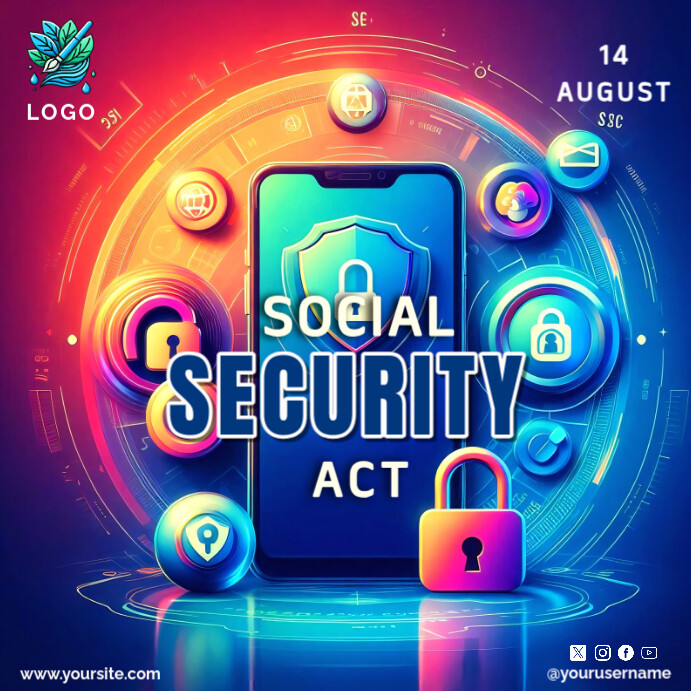 Social Security Act Instagram Post template