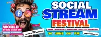 Social Stream Festival: World Social Media Day Facebook Cover Photo template