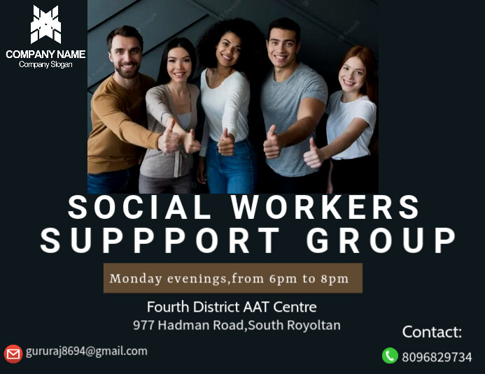 Support Group Flyer Template