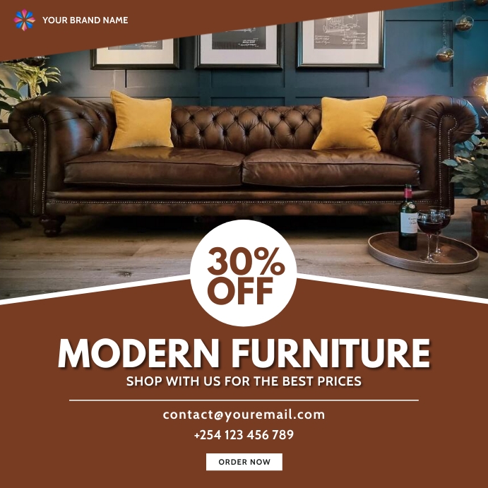 sofa chair modern furniture sale template Square (1:1)