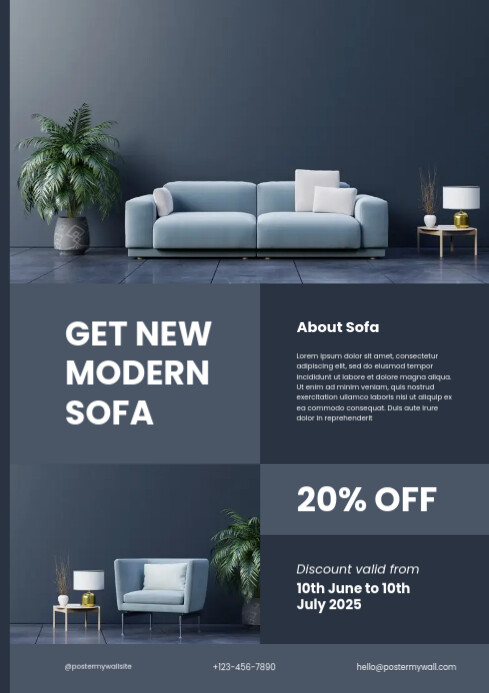 sofa sale template | PosterMyWall