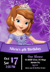 370 Princess Sofia Customizable Design Templates Postermywall