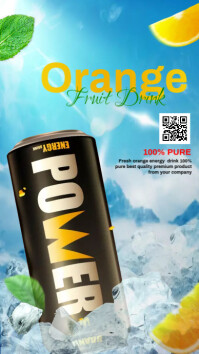 Soft drink instagram story Affichage numérique (9:16) template