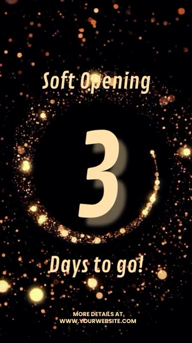 soft opening video template | PosterMyWall