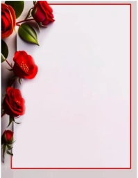 soft pink background with flowers Flyer (US Letter) template