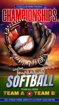 Softball Championship Instagram Reel template