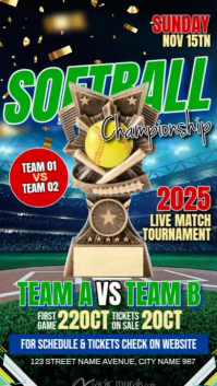 Softball Championship Instagram Reel template