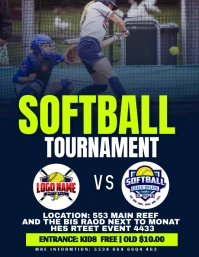 softball Flyer (US Letter) template