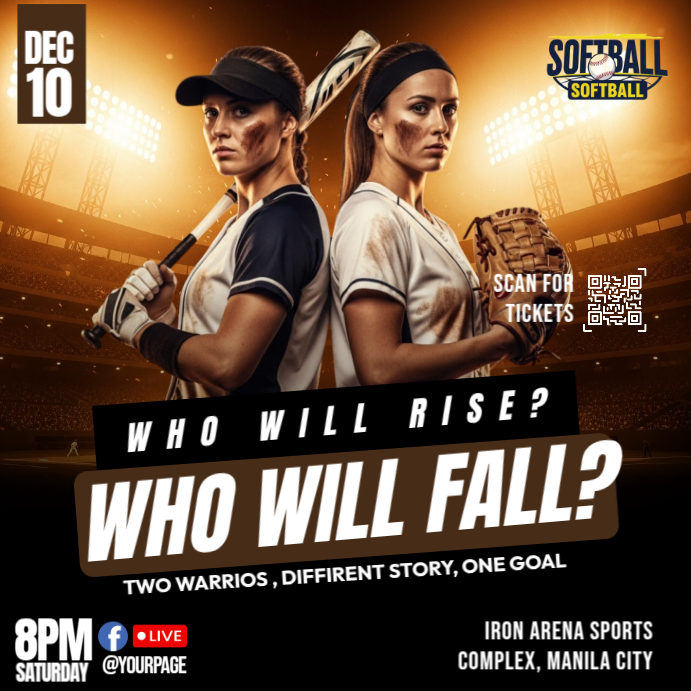 Copy of Softball Power Rivalry Night | PosterMyWall