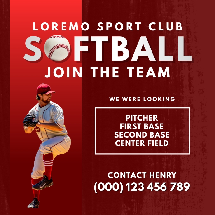 softball recruiting flyer template PosterMyWall