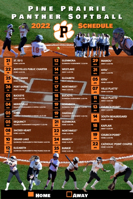 Copy of Softball Schedule | PosterMyWall