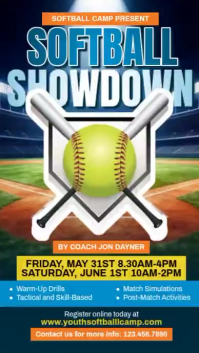 Softball Showdown Instagram Reel template