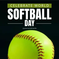 softball template Publicación de Instagram