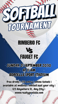 Softball Tournament Instagram Story template