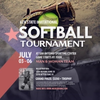 Softball Tournament Instagram Post template
