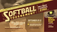 Softball Tournament Twitter Post template