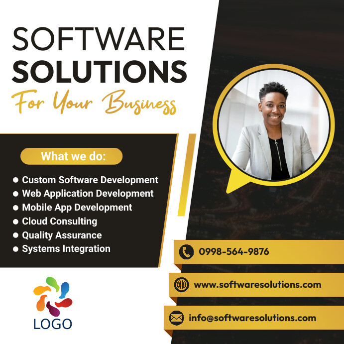 software development company flyer template | PosterMyWall