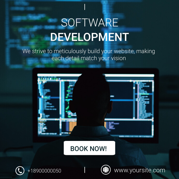 Software Development Instagram Post template