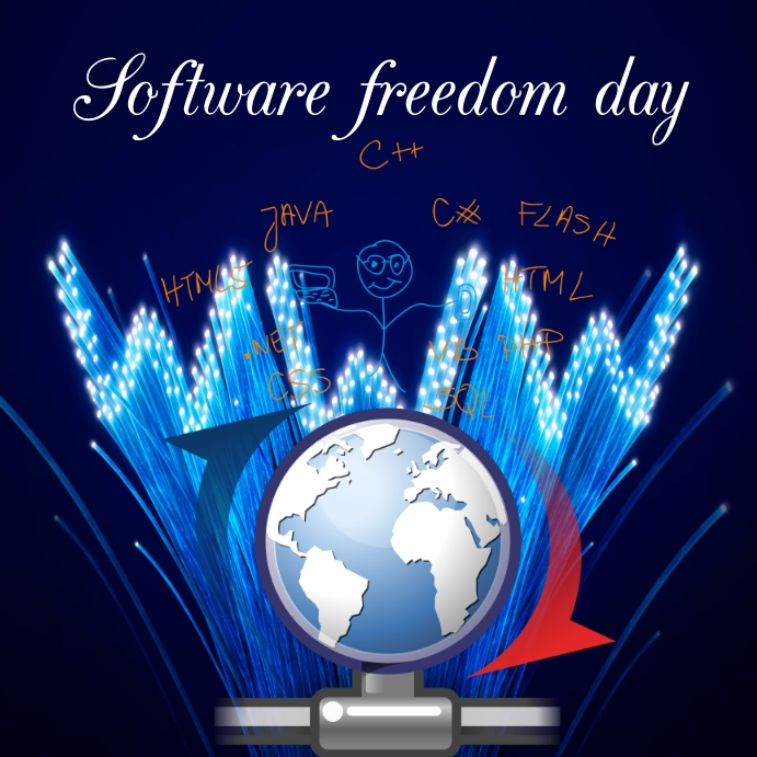 software freedom day Instagram Post template
