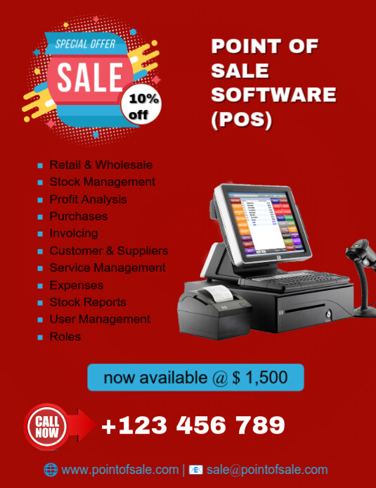 Software Sale Discount Ad Flyer (format US Letter) template