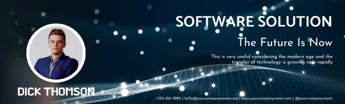 Software Solution LinkedIn Background Photo Template | PosterMyWall