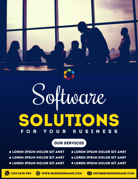 Copy of software solutions for your business poster | PosterMyWall