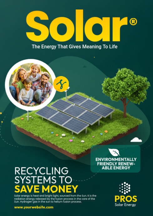 Solar Consultant Services Flyer A4 template